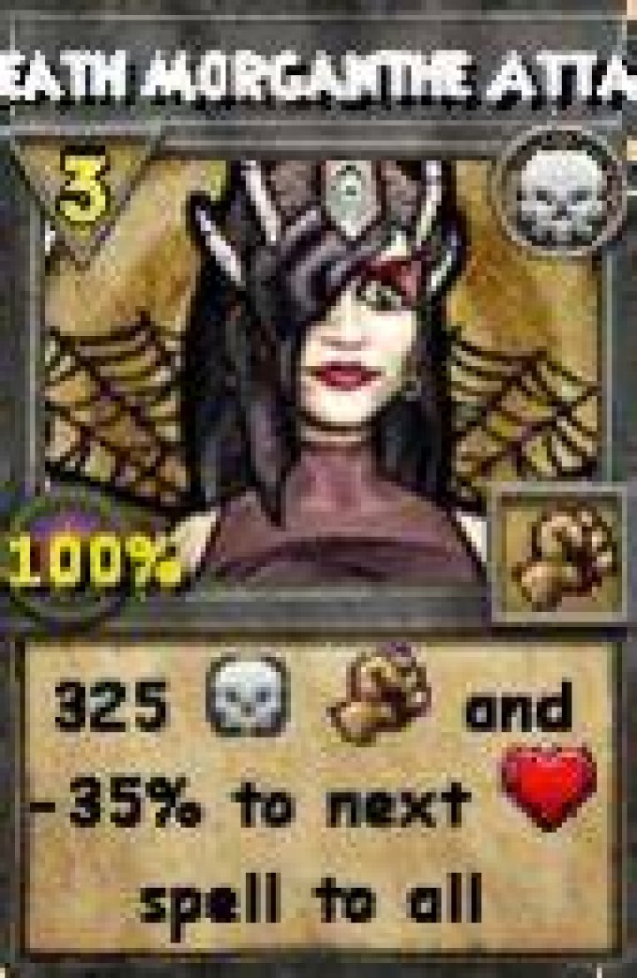 What kind of power does death Morganthe have?