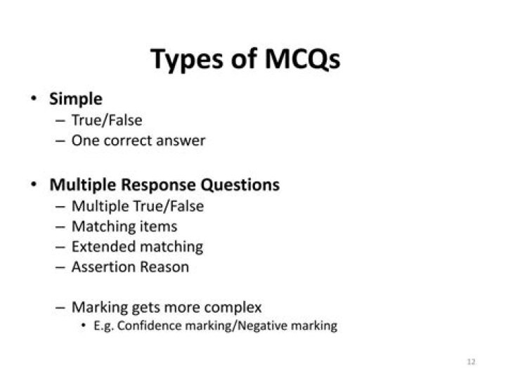 What MCQ means?