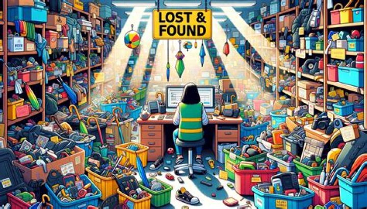 What means lost and found?