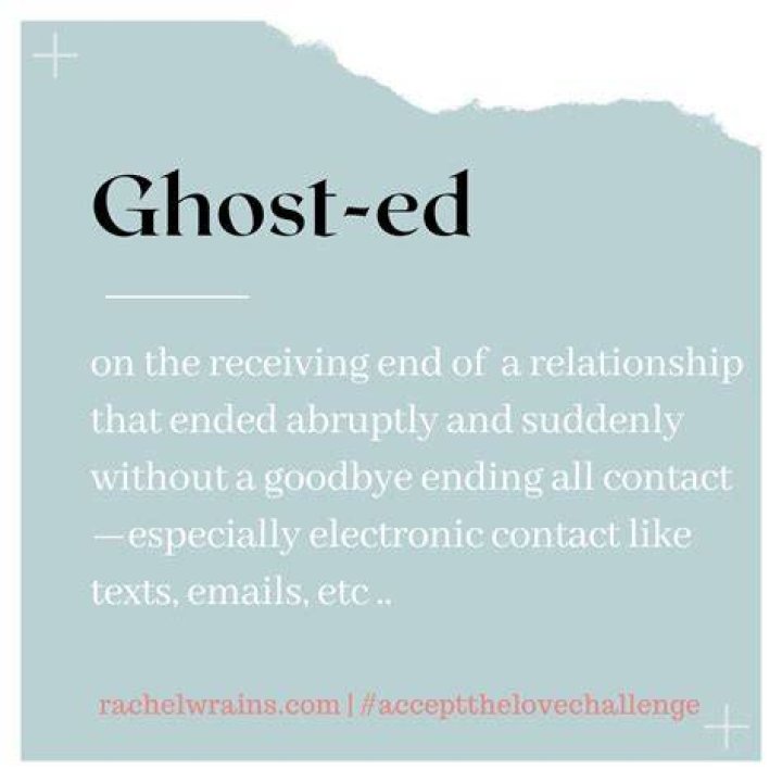What to say to someone who ghosted you?
