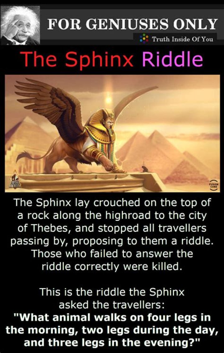 What was the riddle of Sphinx?