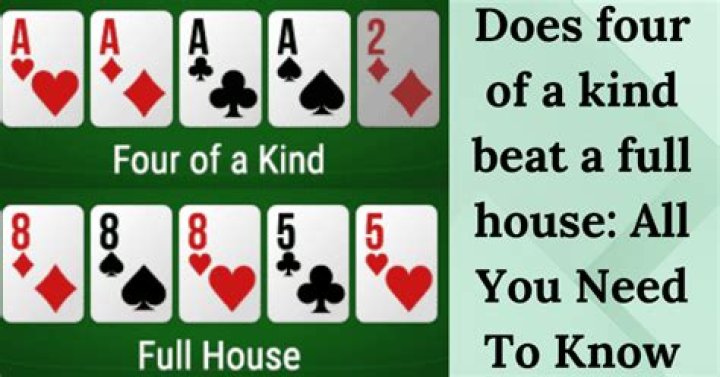 What wins 3 of a kind or full house?