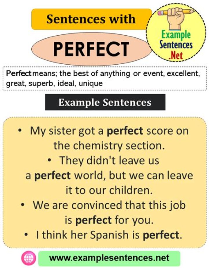 What word means perfect example?
