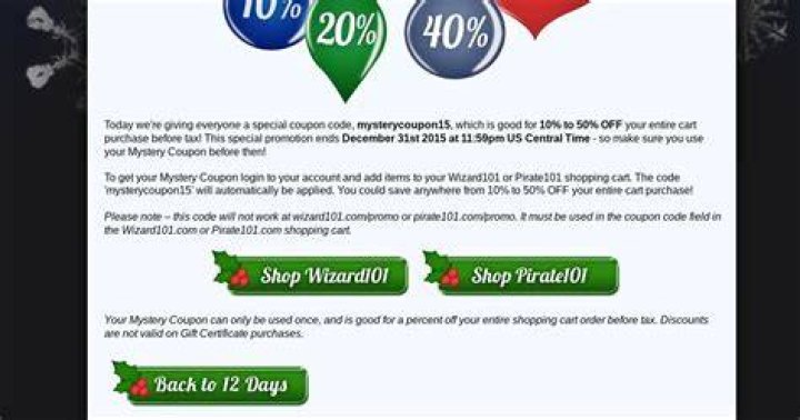When to use the Wizard101 coupon code 2021?