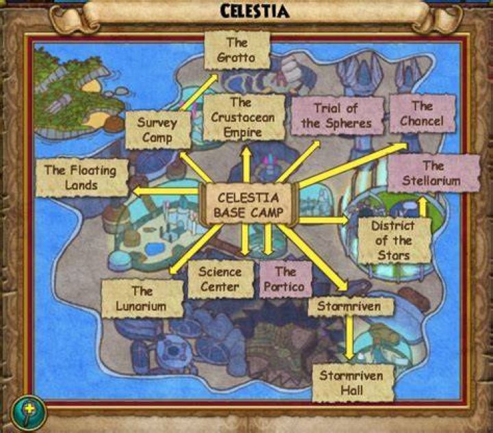 Where is Celestia Wizard 101?