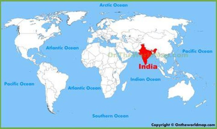 Where is India in the world?