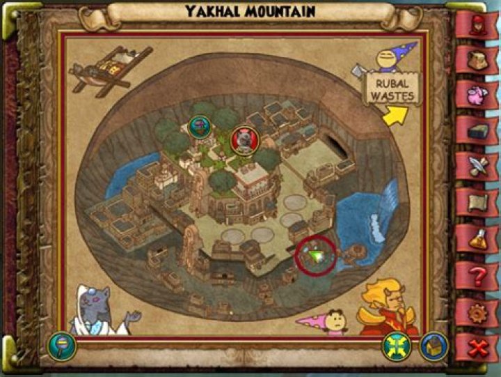 Where is the oasis in Yakhal mountain?