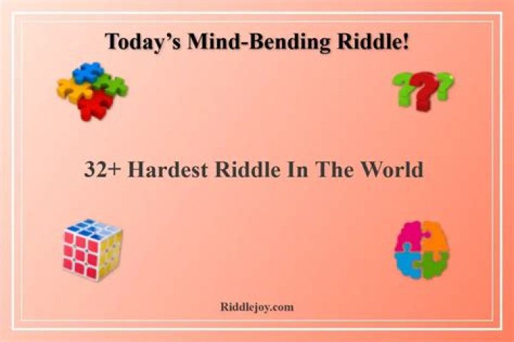 Which is the best Riddle in the world?