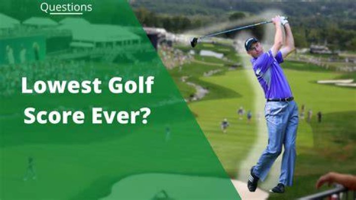 Who has the lowest score in golf?