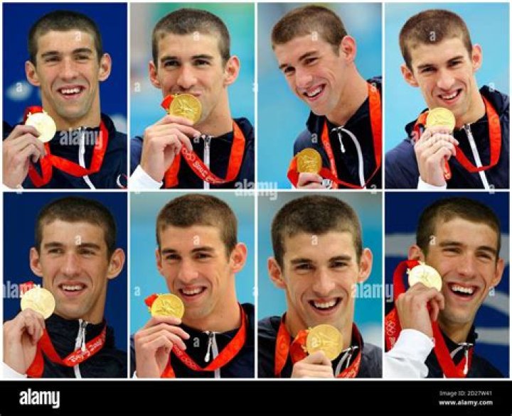Who won 8 gold medals at 2008 Olympics?