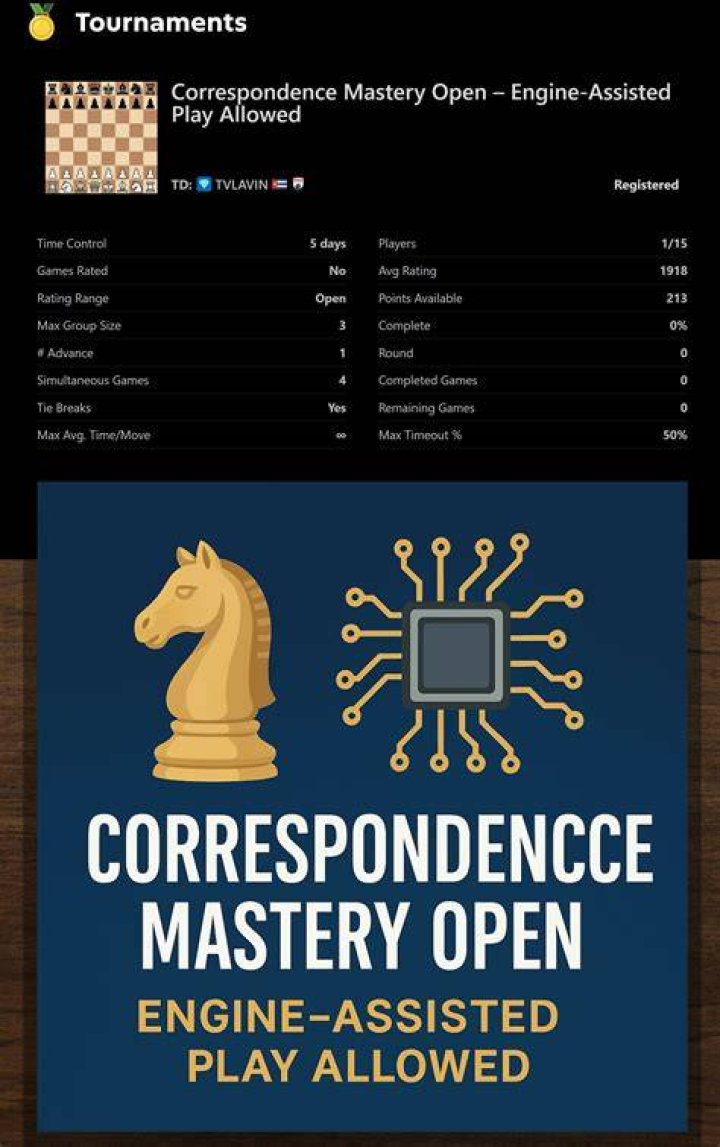 Why are engines allowed in correspondence chess?