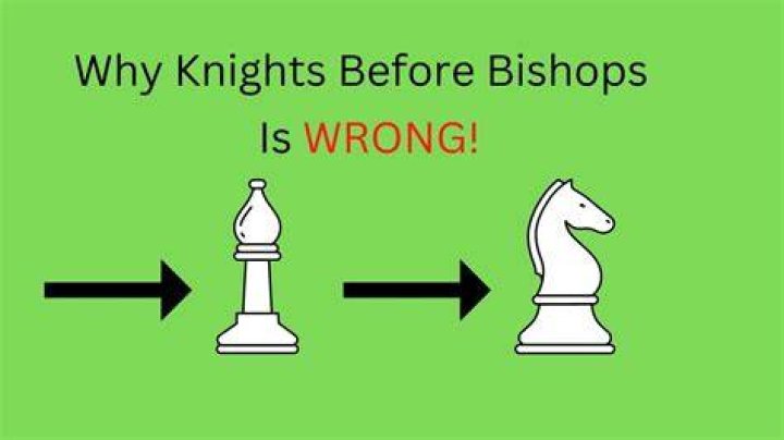 Why do you develop knights before bishops?