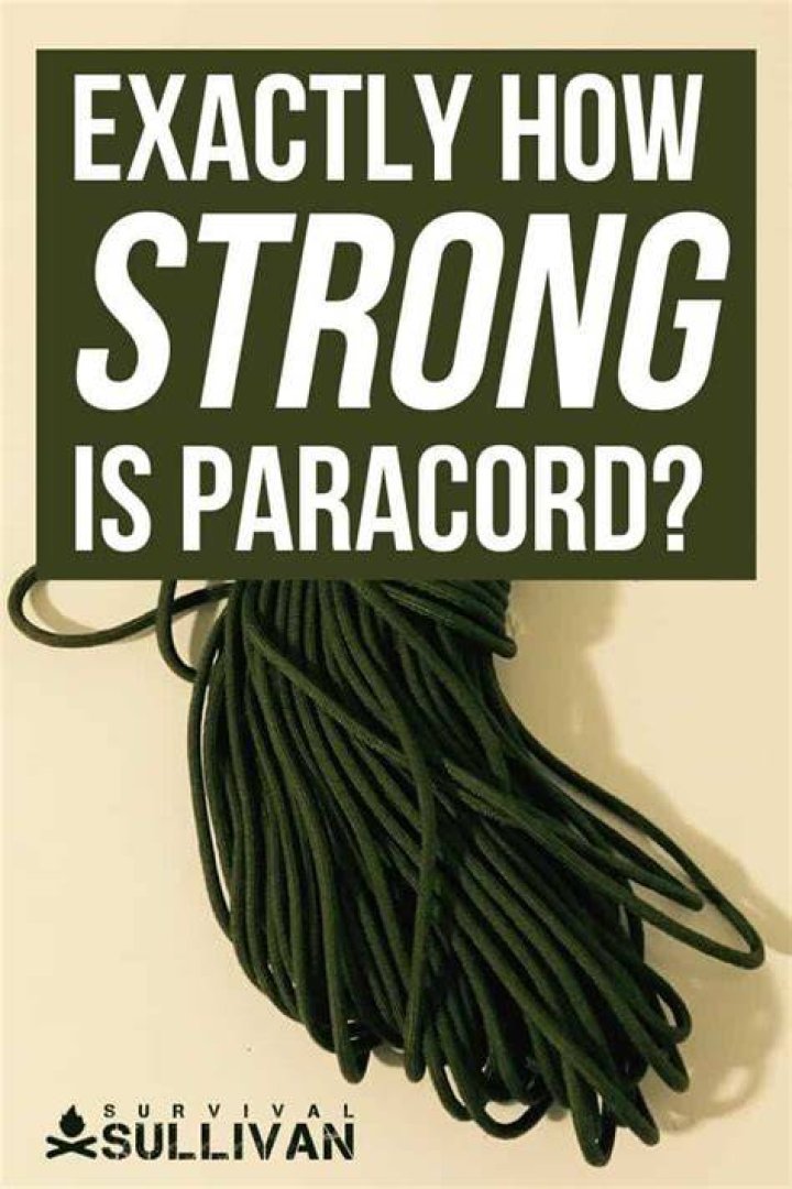 Why is paracord so strong?