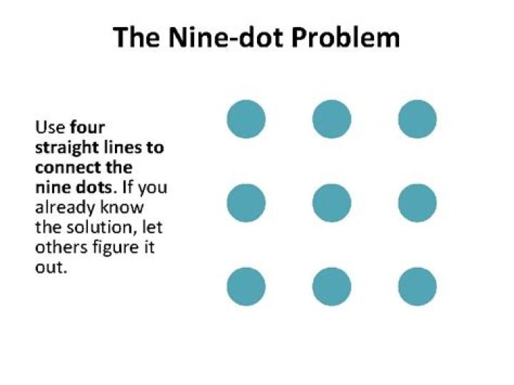 Why is the 9 dot problem so difficult?