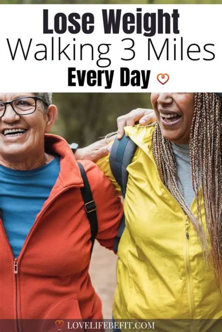 Will walking 3 miles a day help lose belly fat?